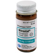 Nitroglycerin (25 tabs in bottle) 6.4 mg (25 pills)